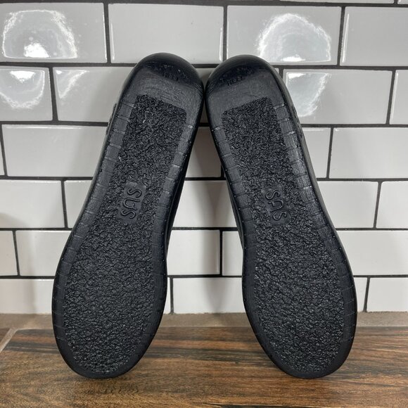 SAS Siesta Womens Size 8.5 Slim AAA Shoes Black Leather Comfort Lace Up Loafer - Picture 7 of 12